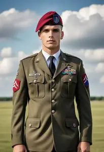 82nd airborne dress blues USAMM - Special Troops Battalion, 2nd Brigade Combat Team, 82nd Airborne Division Unit Crest (From Skies of Blue)
