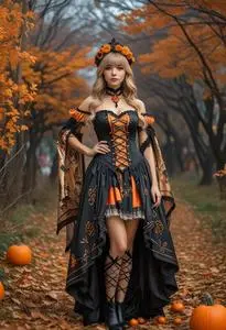 Halloween Dressgenshin Impact face swap
