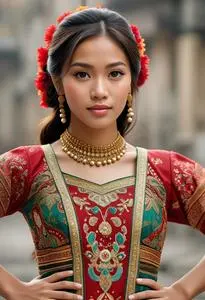 Philippine National Dress Baro Saya face swap