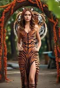 Tiger Fancy Costume face swap