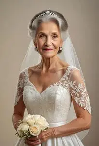 Wedding Outfit Grandmother The Bride face swap