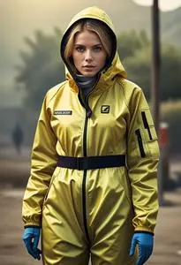 Hazmat Suit Costume face swap