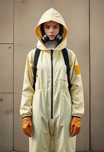 Hazmat Suit Halloween Costume face swap