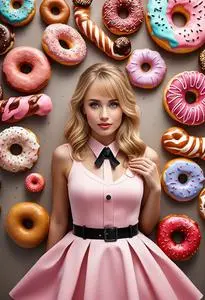 Donut And Cop Costume face swap