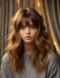 Curtain Bangs How Style face swap