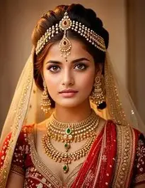 Matha Patti Hairstyle Wedding face swap
