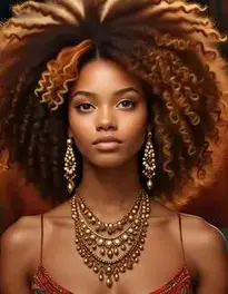 Prima Afro Hairstyle face swap