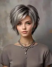 Haircut Letting Gray Hair Grow Out face swap