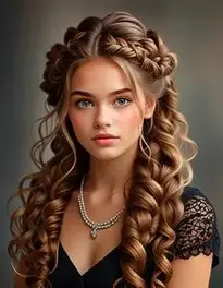 Curled Ends Braid face swap