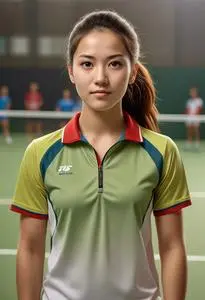 Badminton Outfit Female face swap