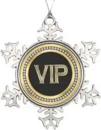 Diamond Ornament Anniversary Snowflake Decoration Discount Vip. Add to your photo