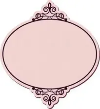 Vintage Ivory Printing Frame Label. Add to your photo