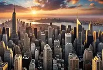 Sunrise City Wallpaper