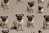 Pug Licking Screen Wallpaper