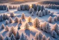 Winter Sunrise Wallpaper