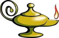 Lamp Vector Aladdin. Add to your photo