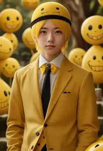 Koro Sensei Cosplay face swap