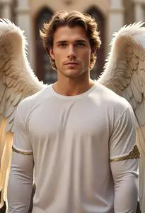 Male Angel Costume face swap