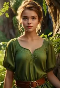 Tinker Bells Dress face swap