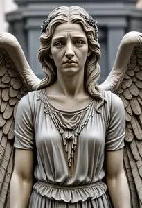 Weeping Angel Statue Costume face swap