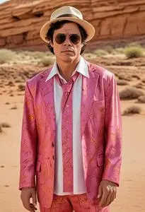 Benicio Del Toro Fear And Loathing Costume face swap