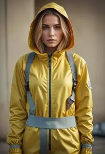Hazmat Suit Costume face swap