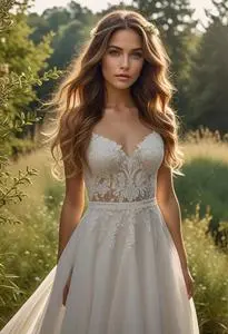 Katerina Bocci Wedding Dress face swap