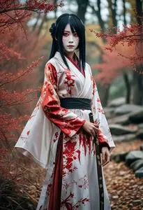 Kuchisake Onna Cosplay face swap