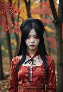 Kuchisake Onna Halloween Costume face swap