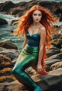 Mermaid Fancy Dress Ladies Face Swap