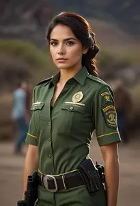 Mexican And Border Patrol Costume face swap
