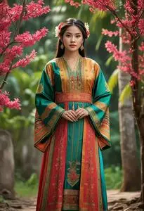 Philippine National Dress Baro Saya face swap