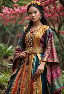 Philippine National Costume Baro Saya face swap