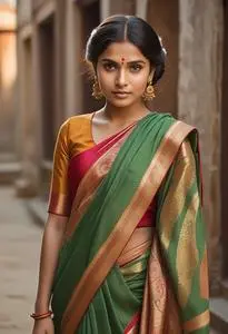Saubhagyavati Bhava Saree face swap