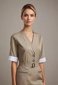 Stylish Housekeeping Uniforms face swap