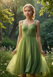 Tinkerbells Dress face swap