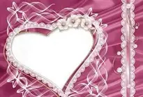 Love Photo Frame With Purple Background