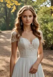 Lillian West Wedding Dress face swap