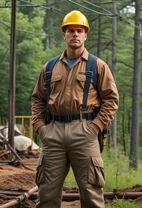 Lineman Work Clothes face swap