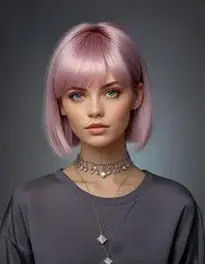 Chemo Hair Bangs Wig, Hair, Hairstyle face swap