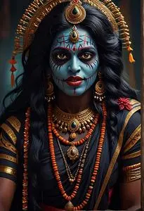 Maa Kali Halloween face swap