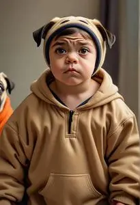 Pug Costume Toddler face swap