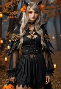 Halloween Dressgenshin Impact Costume face swap