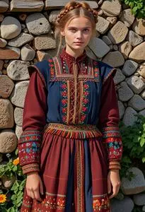 Estonian Folk Costume face swap
