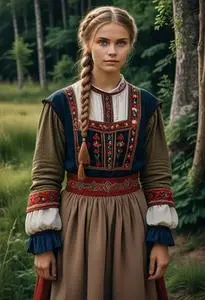 Estonian Folk Costume face swap