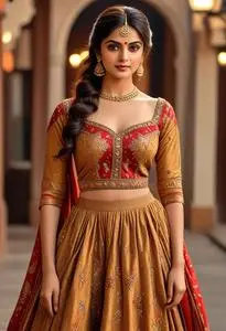 Bollywood Actress Theme Dress Costume face swap
