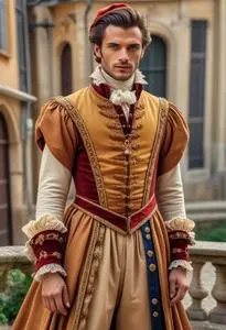 French Courtier Costume face swap
