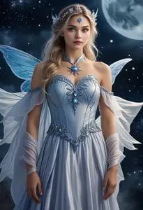 Moon Fairy Costume Face Swap