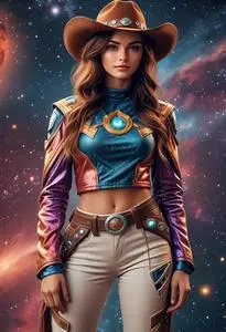 Space Cowgirl Costume Accessories Face Swap