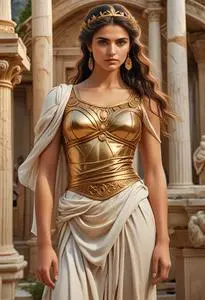Athenian Goddess face swap